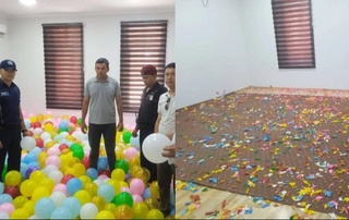 Жиззахдаги «Наврўз» боғида учирилиши кутилаётган 5000 та шар яроқсиз ҳолатга келтирилди