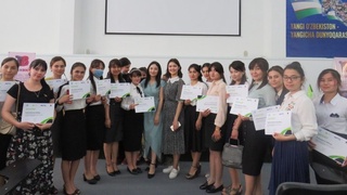 В Хорезме состоялось награждение самых активных участниц проекта «TechBika»