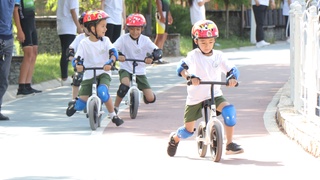 В столице прошел первый веломарафон с участием воспитанников ДОО