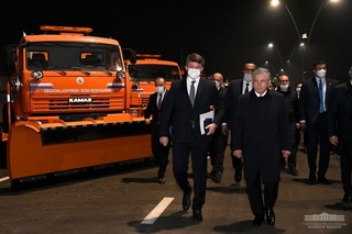 A new road and junctions open in Tashkent