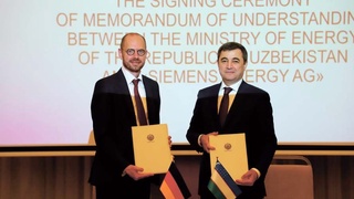 Энергетика вазирлиги ва «Siemens Еnergy AG» Меморандум ва «Йўл харитаси»ни имзоладилар
