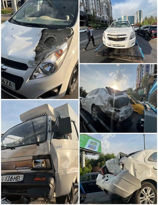 Тошкентда 12 та машина иштирокида ЙТҲ содир бўлди