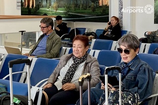 Urganch xalqaro aeroportidan Rimga samolyot uchdi