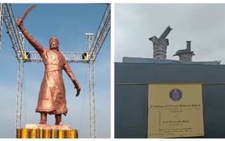 Hindistonda milliy qahramon yodgorligi qulab tushdi