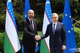 The President of Uzbekistan holds talks with the President of the European Council