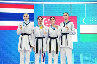 Дастаи мунтахаб оид ба таэквондои Ӯзбекистон чемпионати Осиёро бо 14 ҷоиза ба анҷом расонд