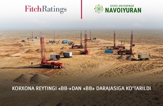 "Navoiyuran" davlat korxonasining xalqaro reytingi yangilandi