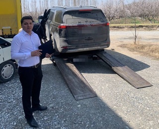 Устахонадан топилган машина хатланди