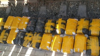 В транзитном поезде служебные собаки обнаружили около 173 кг наркотиков