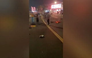 In China, a car crashed into a crowd of people