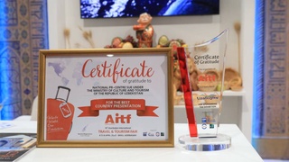 Стенд Узбекистана признан самым лучшим на международной выставке AITF-2023