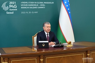 President of Uzbekistan takes part in 2021 P4G Summit