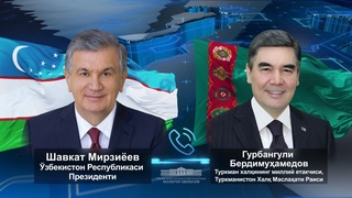 The President of Uzbekistan congratulates the National Leader of the Turkmen People on his birthday