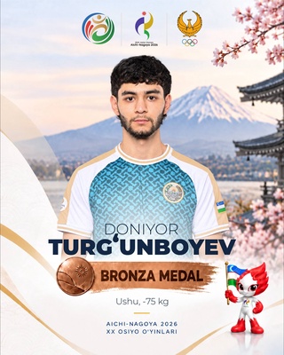 Aichi-Nagoya-2026: Doniyor Turgʻunboyev ham bronza medalini qoʻlga kiritdi