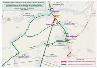 ДИҚҚАТ: “Қорасув – Бўка – Бекобод” автомобиль йўли вақтинча ёпилади