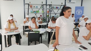 В Кашкадарье прошли тренинги для слушателей учебного комплекса-питомника Hosildor zamin, включенных в социальные тетради