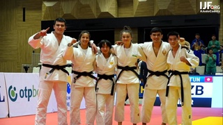 Дзюдоисты Узбекистана на ЧМ заняли 3-е место в смешанных командных соревнованиях
