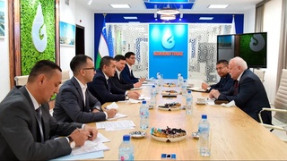 Председатель правления АО «Узбекнефтегаз» встретился с проректором Филиала РГУ нефти и газа в Ташкенте