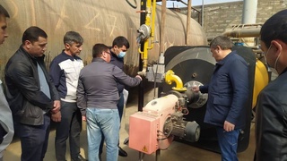 Министр энергетики ознакомился с ходом строительства первой в стране автоматизированной газораспределительной станции