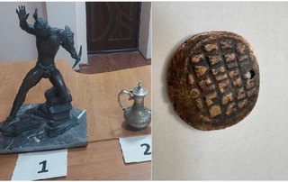 “Сариосиё“ чегара постидан тарихий бойликларни ноқонуний олиб чиқиб кетмоқчи бўлган шахс ушланди