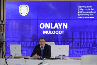 Адлия вазири фуқаролар билан Facebook орқали жонли мулоқот қилди