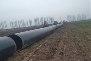 Vodiyda yangi magistral gaz quvuri qurilmoqda