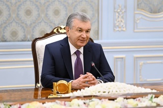 President of Uzbekistan meets with the Russian delegation