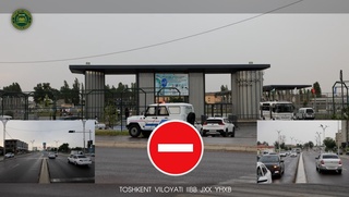 Ertaga Toshkent viloyati Nurafshon shahridagi markaziy koʻchada transport vositalar harakati toʻliq cheklanadi