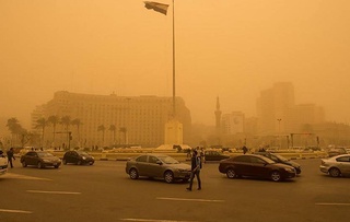 Пыльная буря «Хамасин» обрушилась на Египет