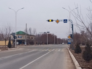 Бозатаўда жаңа светафорлар иске қосылды