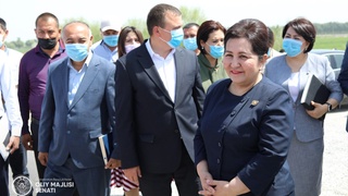 Рабочая группа во главе с Председателем Сената находится в Ферганской области