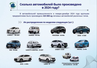 How many cars were produced in 2024?