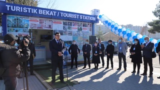 Samarqandda birinchi turistik bekati ochildi