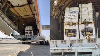 В Термез прибыл первый борт ООН с помощью для Афганистана
