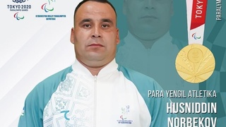 Ҳусниддин Норбеков икки карра Паралимпия ўйинлари чемпиони