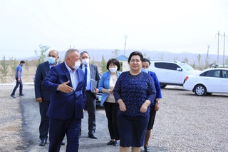 Oʻzbekiston Respublikasi Oliy Majlisi Senat raisi Tanzila Norboyeva Pop tumaniga tashrif buyurdi