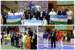 Үндістанда өткен халықаралық турнирде өзбек балуандары 20 медаль жеңіп алды