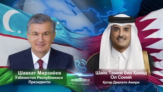 Qatar Amiri O‘zbekiston Prezidentini saylovdagi ishonchli g‘alabasi bilan tabrikladi
