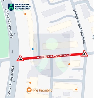In Tashkent, a section of the road will be closed to traffic for almost a month
