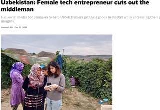 Америкалық БАҚ Өзбекстандағы ауыл шаруашылығындағы озық технологиялар туралы