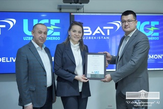 «BAT Uzbekistan» компанияси раҳбариятига Ўзбекистондаги биринчи «яшил энергия» сертификатлари расман топширилди