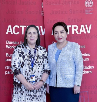 A meeting was held at the Bureau of the International Labor Organization (ILO) for Workers' Affairs