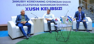 Представители IT-сообщества Наманганской области провели переговоры с делегацией города Кёнсана