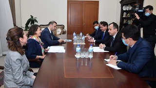 Ғайрат Фозилов ЮНИСEФнинг Европа ва Марказий Осиё бўйича минтақавий директори билан учрашди