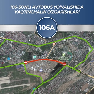 Внесены изменения в маршрутах общественного транспорта на период реконструкции улицы Янги Узбекистон