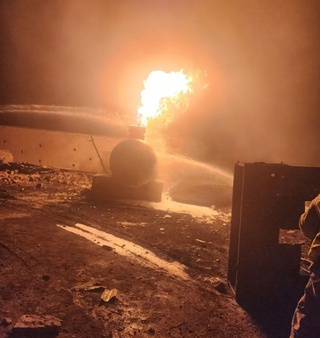 Қашқадарёдаги “заправка“да ёнғин чиқди