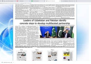 “Diplomatic News Agency”: Oʻzbekiston va Pokiston sammiti – yangi imkoniyatlar eshigini ochgan tarixiy uchrashuv