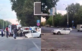 Toshkentda yuz bergan yo‘l-transport hodisasi oqibatida Lacetti ikkiga bo‘linib ketdi