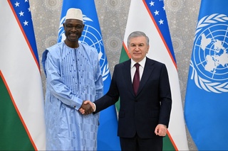 Өзбекстан Президенти шөллениў ҳәм жерлер деградациясына қарсы гүресиўде БМШ пенен бирге ислесиўди тереңлестириў әҳмийетли екенлигин атап өтти