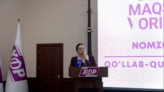 Мақсуда Ворисова: Мо таҳти шиори "Вазифаи давлат - ғамхорӣ кардан ба ҳама!"  ба майдон баромадем.